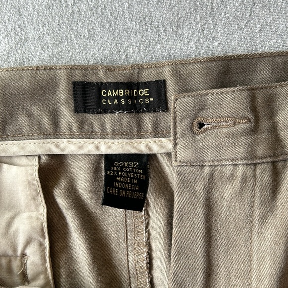 2 for 1 price: Cambridge Classics men’s pleated regular fit khakis. Size 32x32. - Picture 8 of 13